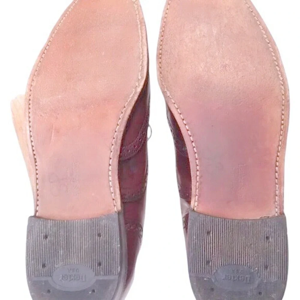 Dexter Wingtip Oxford Men's 10M Burgundy Leather Brogue‎ Dress Shoes USA Made